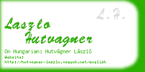 laszlo hutvagner business card